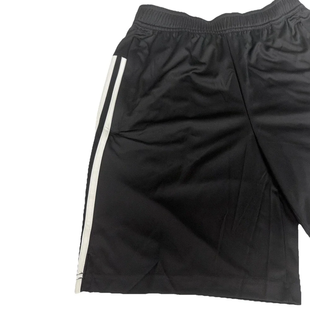 adidas Men's Active Stripe Short - Workout Running Shorts Black Stripe Size S NW